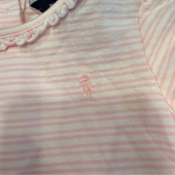 Ralph Lauren Baby Girl Ruffle Dress Light Pink Size 9M, 2 Pcs NWT - Picture 3 of 9